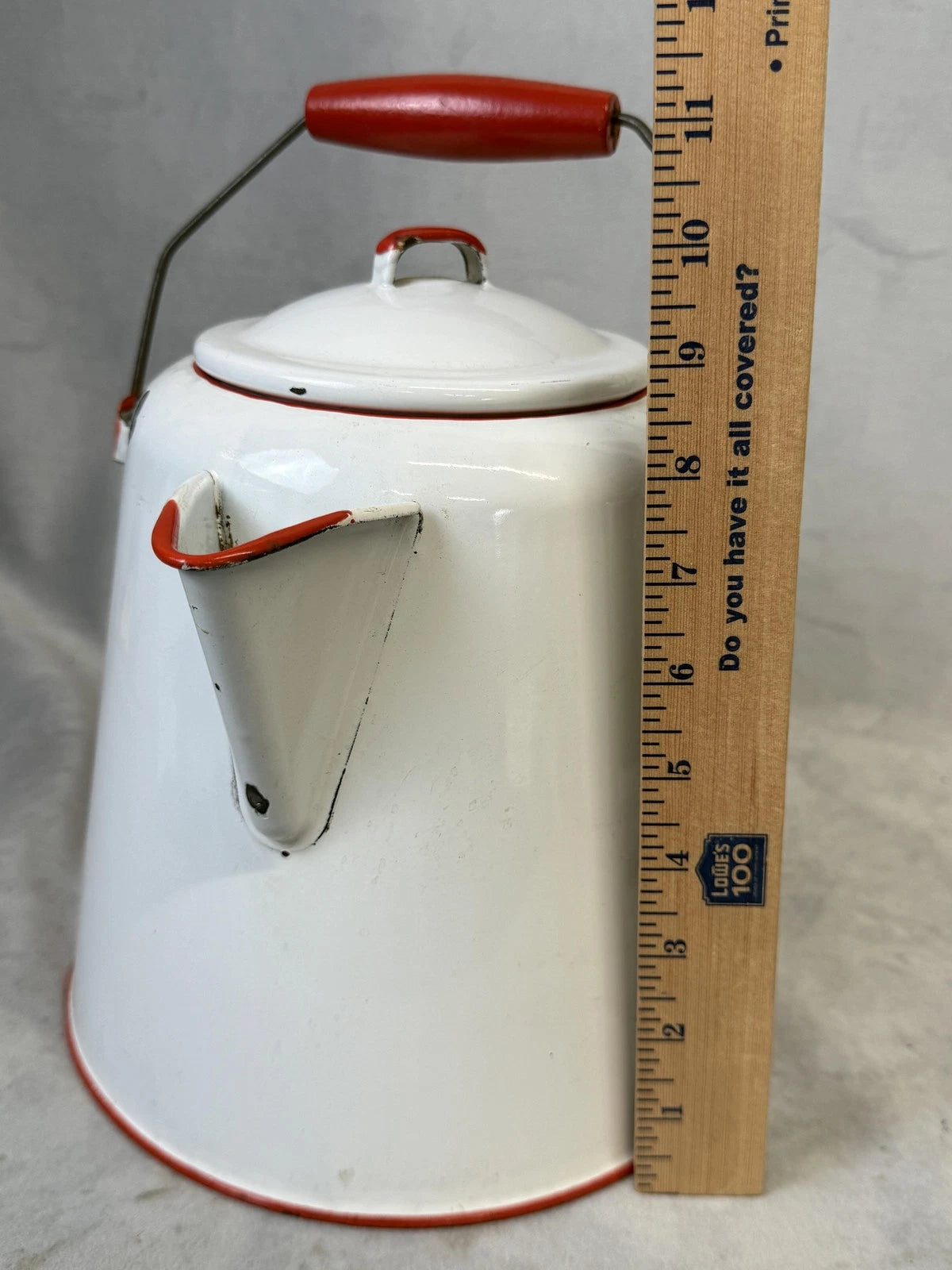 Vintage Enamel Coffee Pot Metal Kettle Rustic Farmhouse Kitchen Decor Teapot | eBay