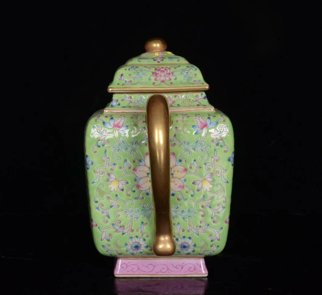 OLD CHINESE COLOUR ENAMEL PORCELAIN TEAPOT YONGZHENG MARKED ST52 | eBay