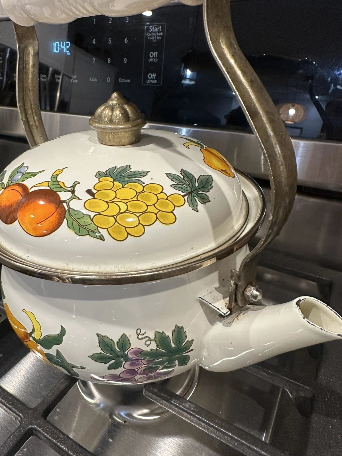 Enamel Fruit Design Teapot Kettle From Thailand See Details | eBay