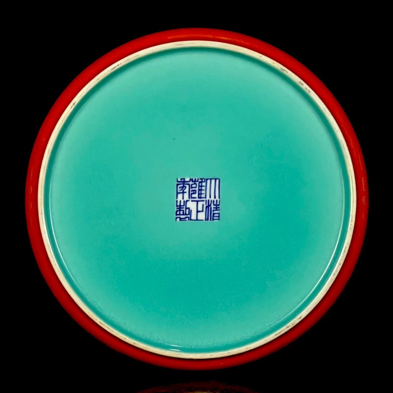 Chinese Enamel Porcelain Hand Painted Cabbage Pattern Teapot Coaster 1231 | eBay