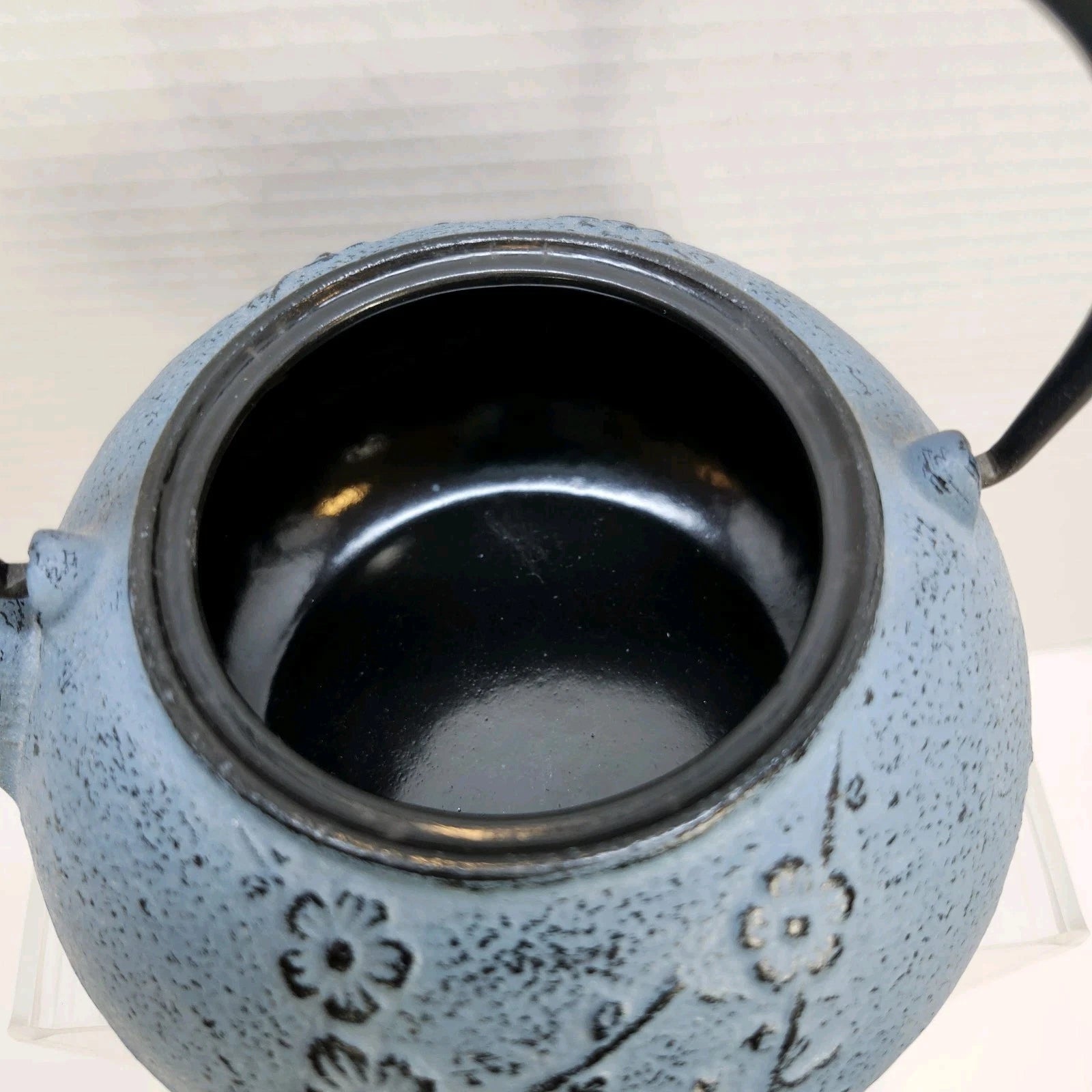 28 oz Cast Iron Teapot Tea Kettle Enamel Interior w/ Infuser Trivet & 4 Cups NEW | eBay