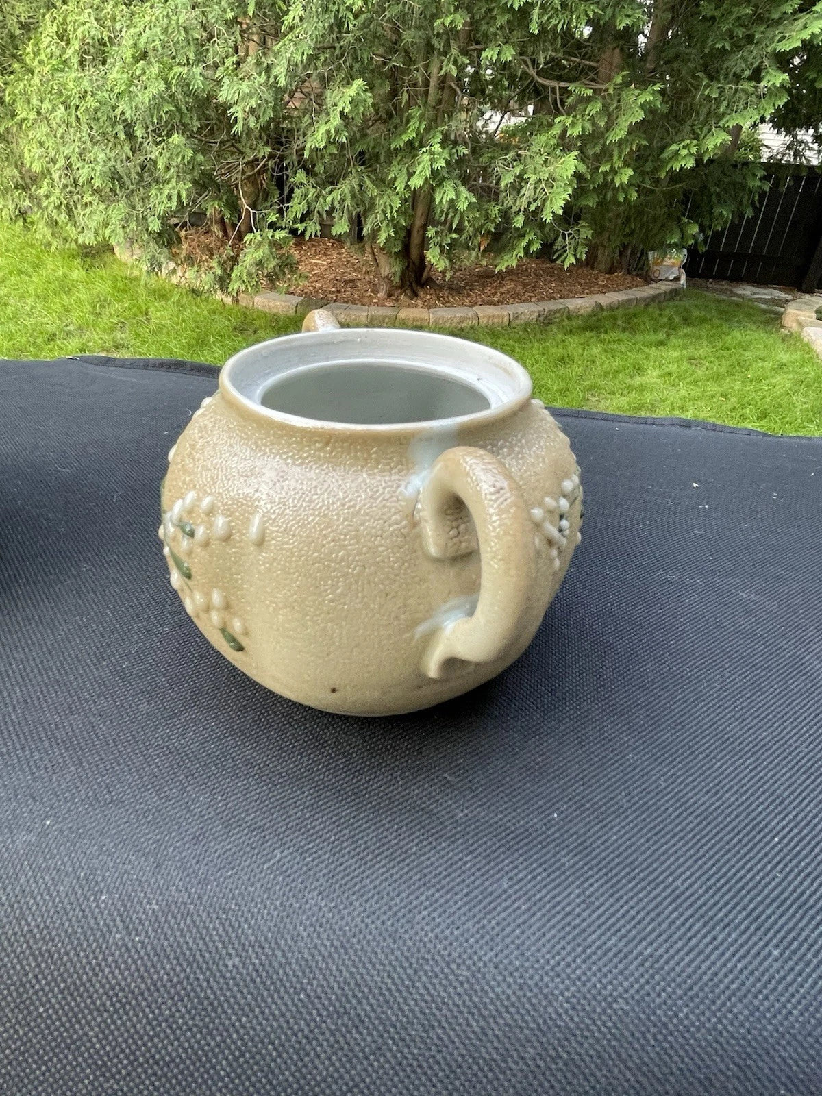 3 Pieces - Vintage Japanese Teapots Orange Peel Enamel Chinoiserie | eBay