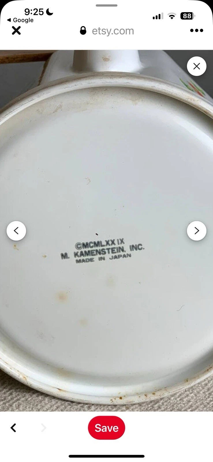Vintage Tea Kettle Kamenstein White Enamel Bohemian Floral Tea Pot Japan Retro | eBay