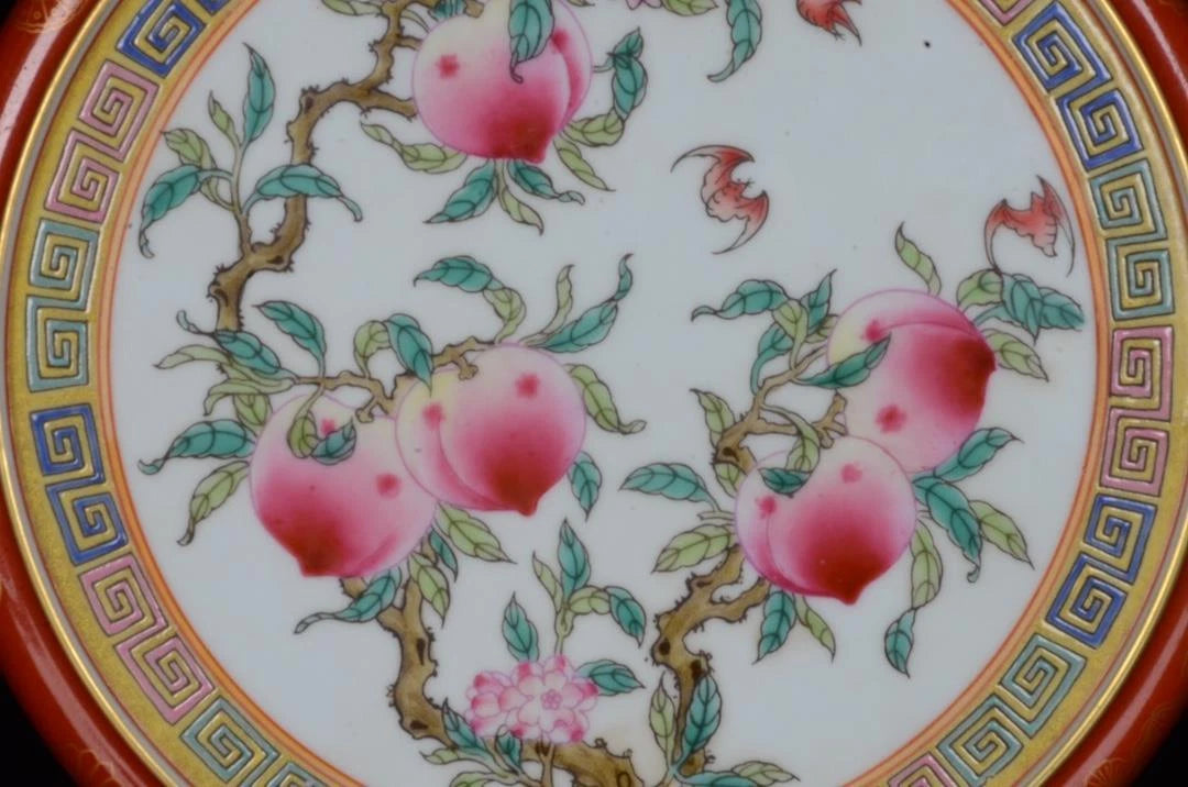 OLD CHINESE COLOUR ENAMEL PORCELAIN TEAPOT PLATE YONGZHENG MARKED ST316 | eBay