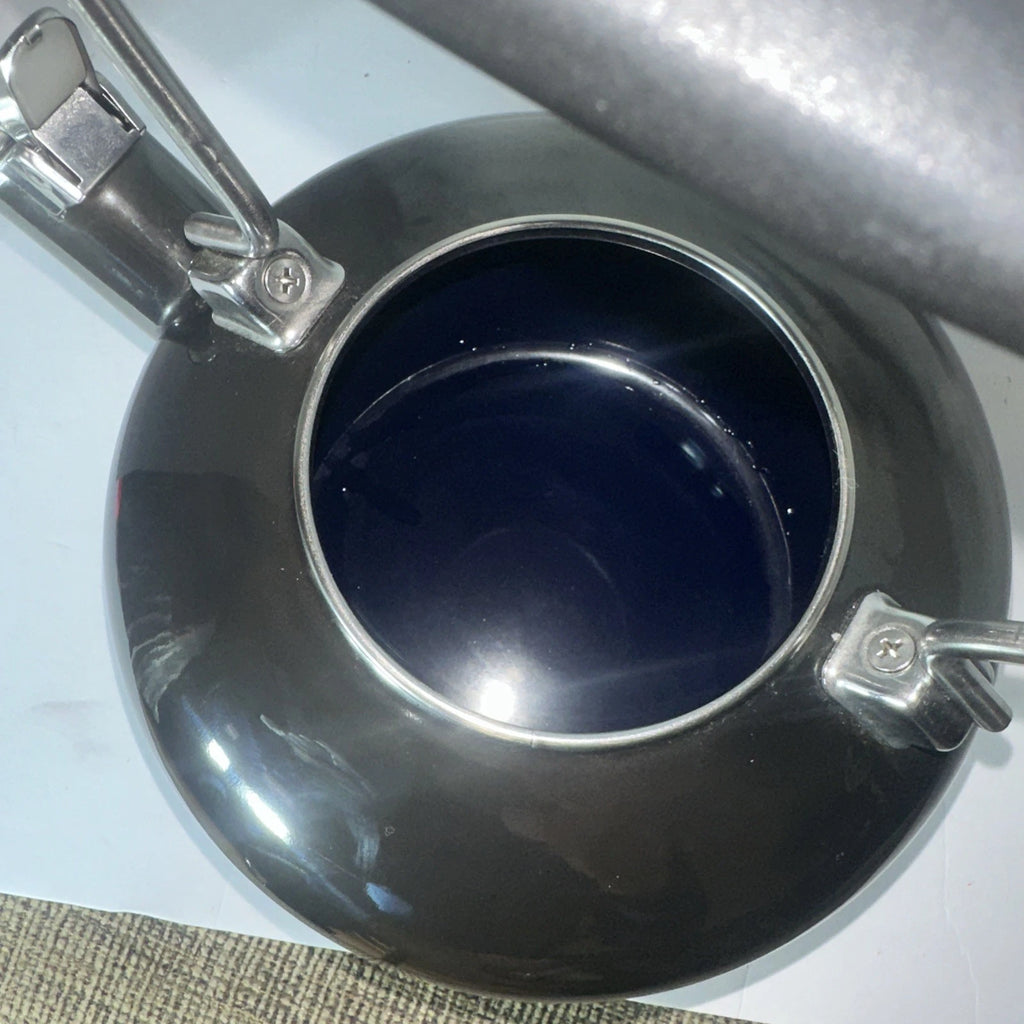 Chantal Whistling Tea Kettle Teapot Black Enamel Black Handle | eBay