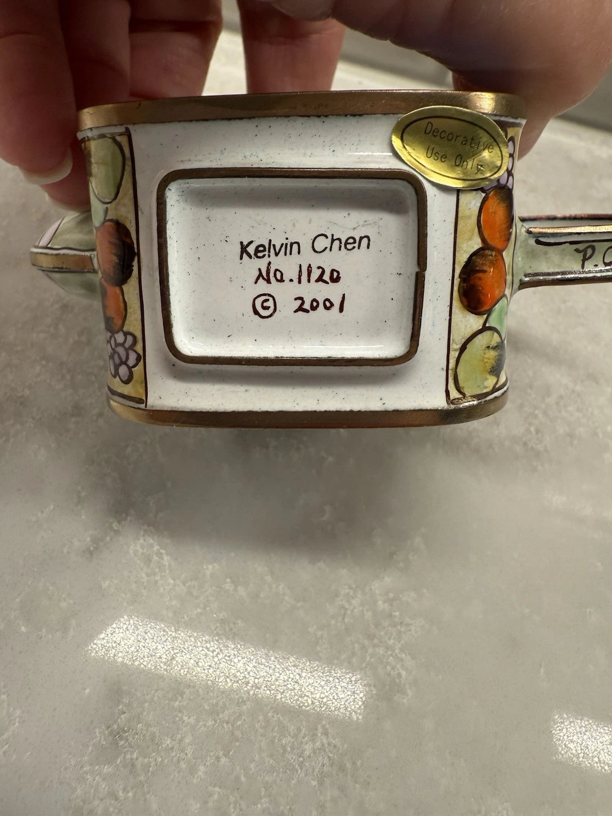 Kelvin Chen Mini Enamel Teapot Paul Cezanne #1120 Fruit Bowl ( 2001 Vintage ) | eBay
