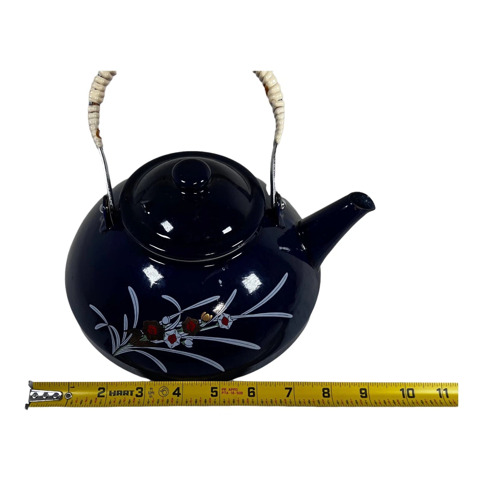 Sanko Ware Japanese Porcelain Enamel Kettle Tea Kikyo Sukashi craft Japan Teapot | eBay