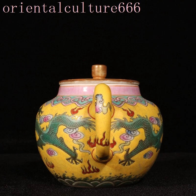 China Dynasty cloisonne enamel porcelain dragon loong Pattern Tea makers Tea Pot | eBay