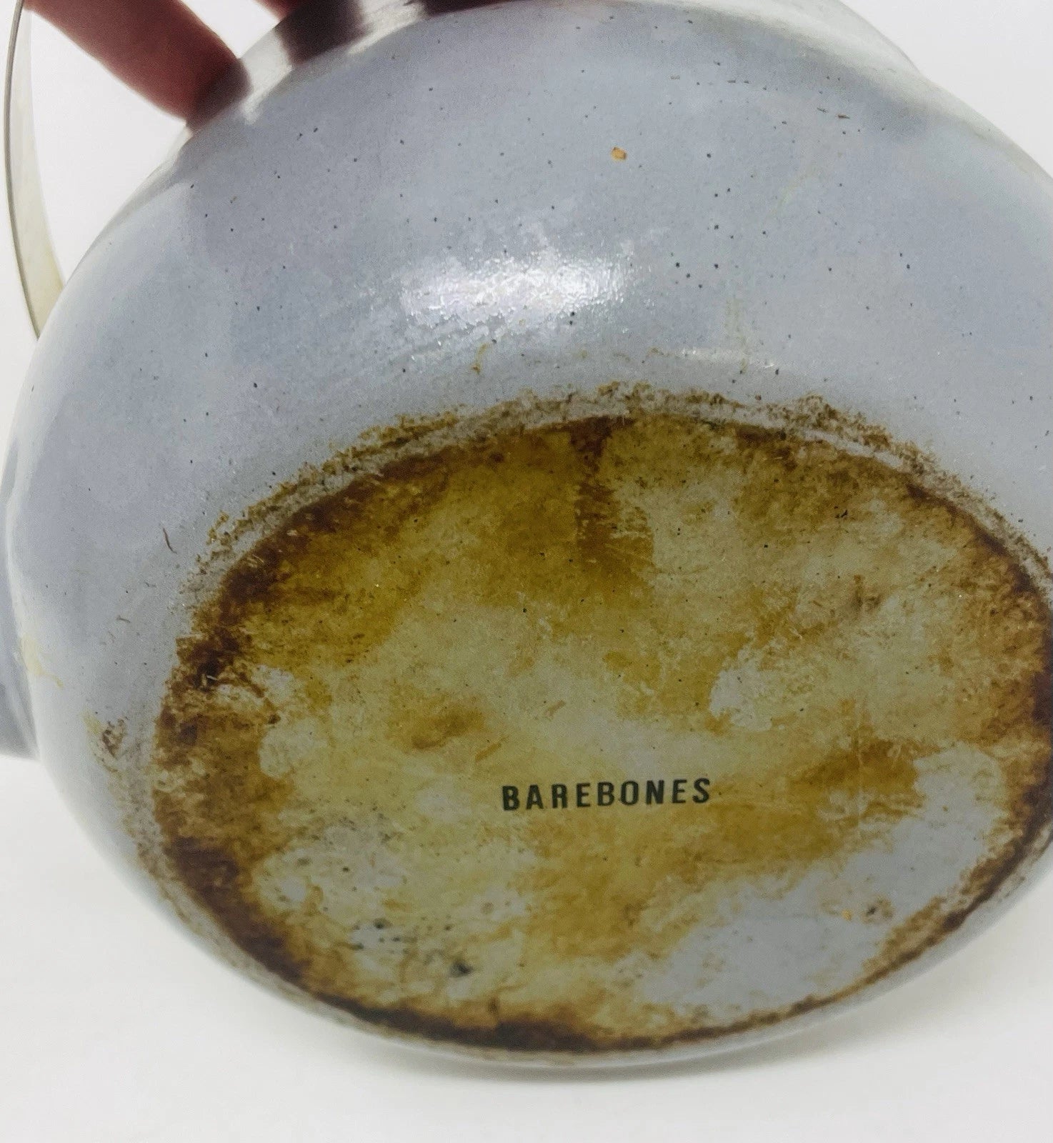 BAREBONES Enamel Teapot Vintage Design Baked Stainless Steel Rim | eBay