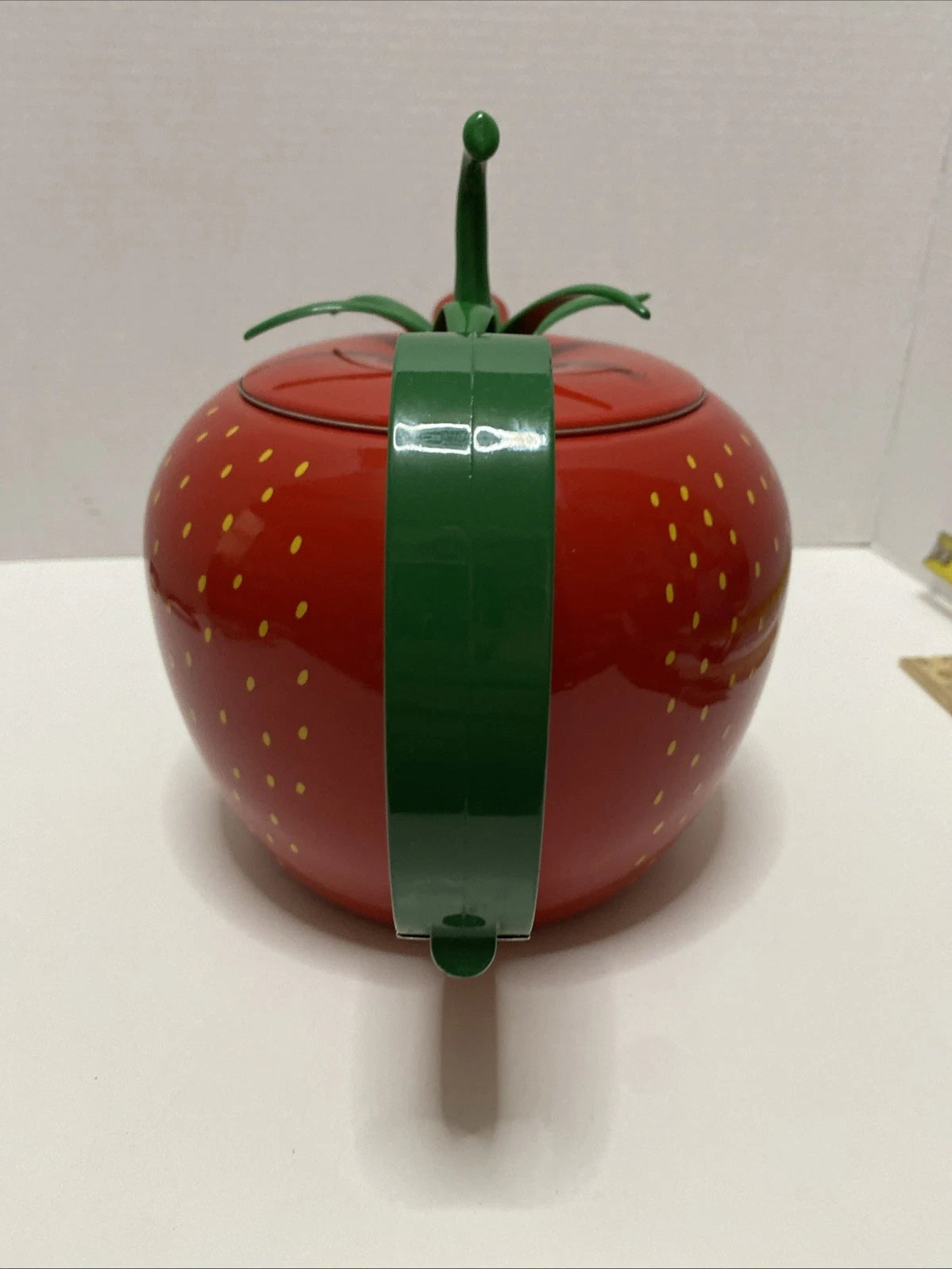 Vintage Copco Strawberry Shaped Enamel Metal Teapot Kettle Red No Spout Cap | eBay