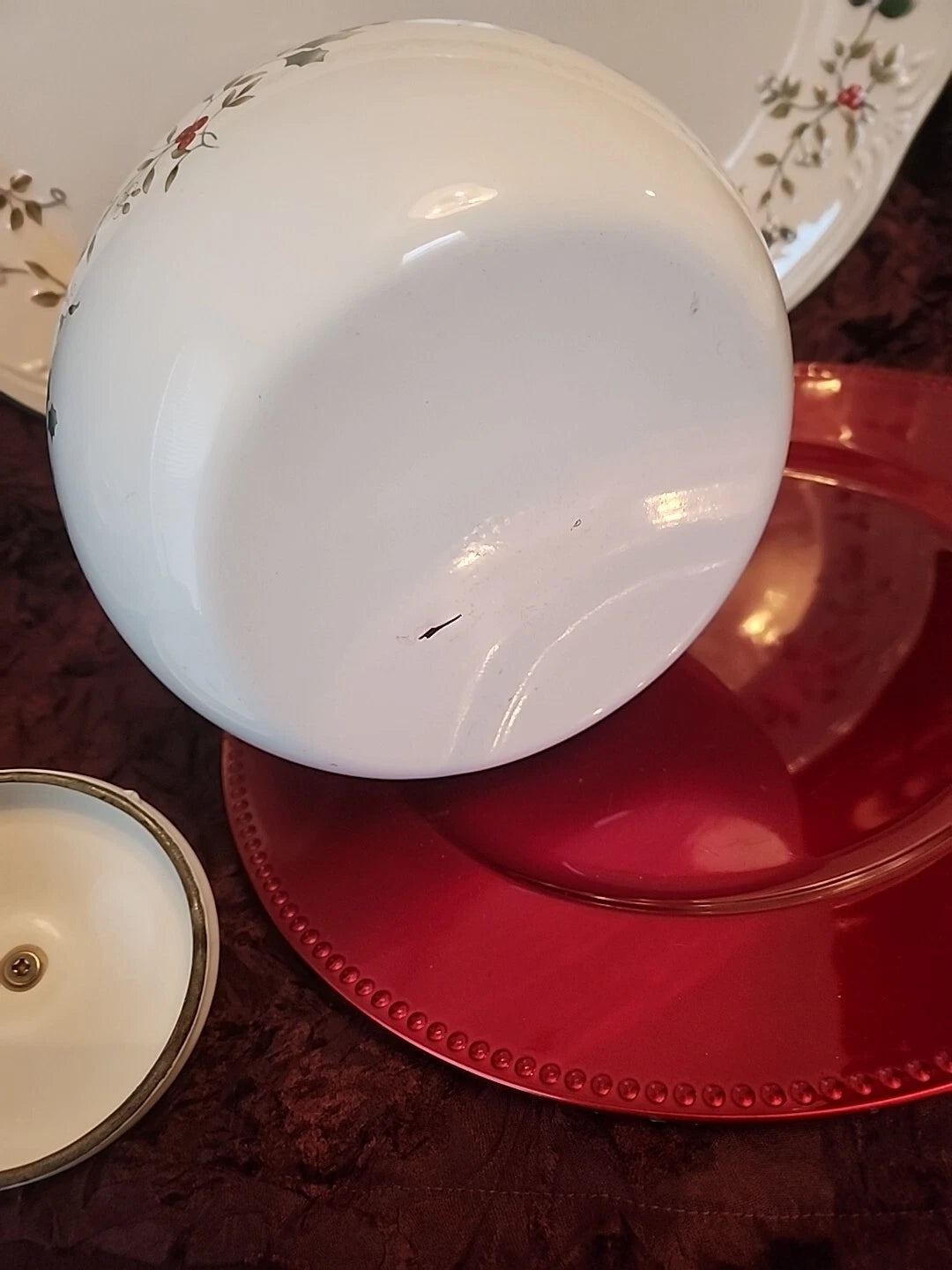 Pfaltzgraff Winterberry 2qt Teapot Kettle Porcelain Enamel on Metal Holly Berry | eBay