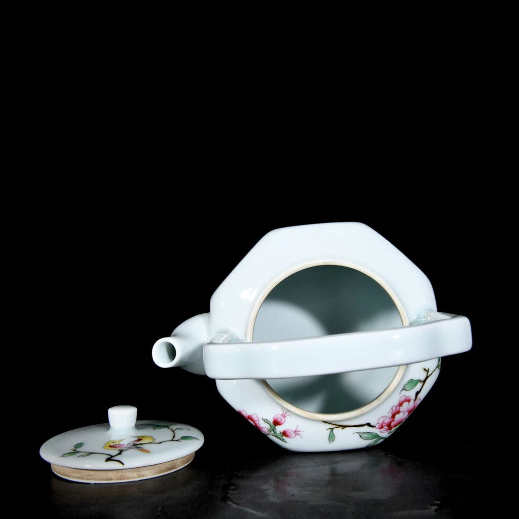 Chinese Enamel Colour Porcelain HandPainted Flowers&Plants Teapot 23473 | eBay