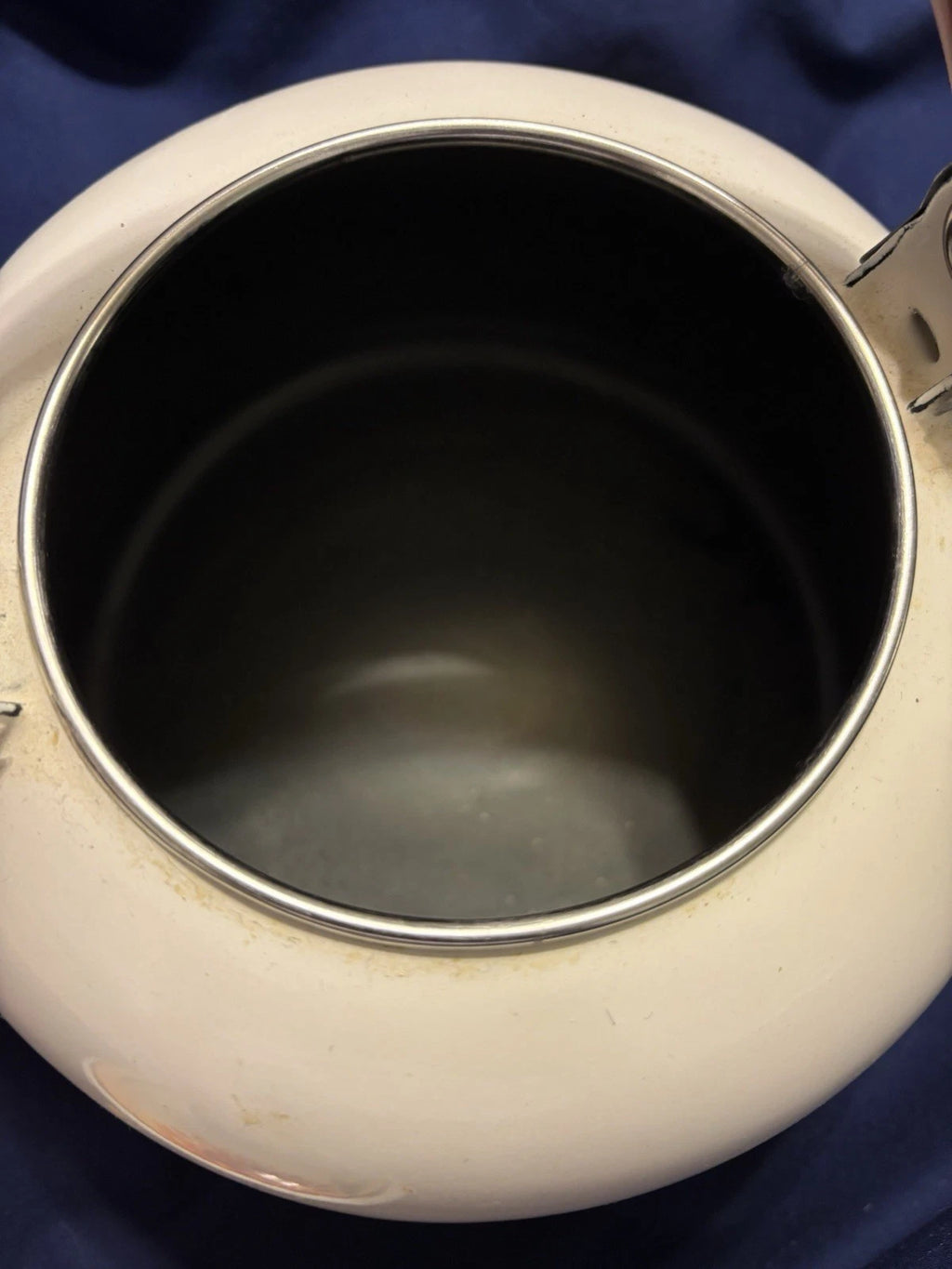 Vintage Enamel 8 Cup Teapot Kettle W/Flower Pattern | eBay