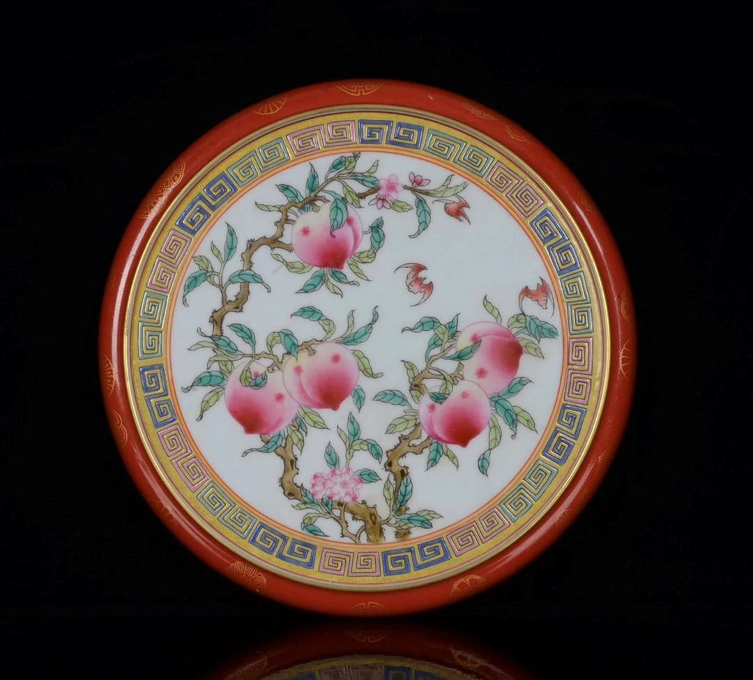 OLD CHINESE COLOUR ENAMEL PORCELAIN TEAPOT PLATE YONGZHENG MARKED ST316 | eBay