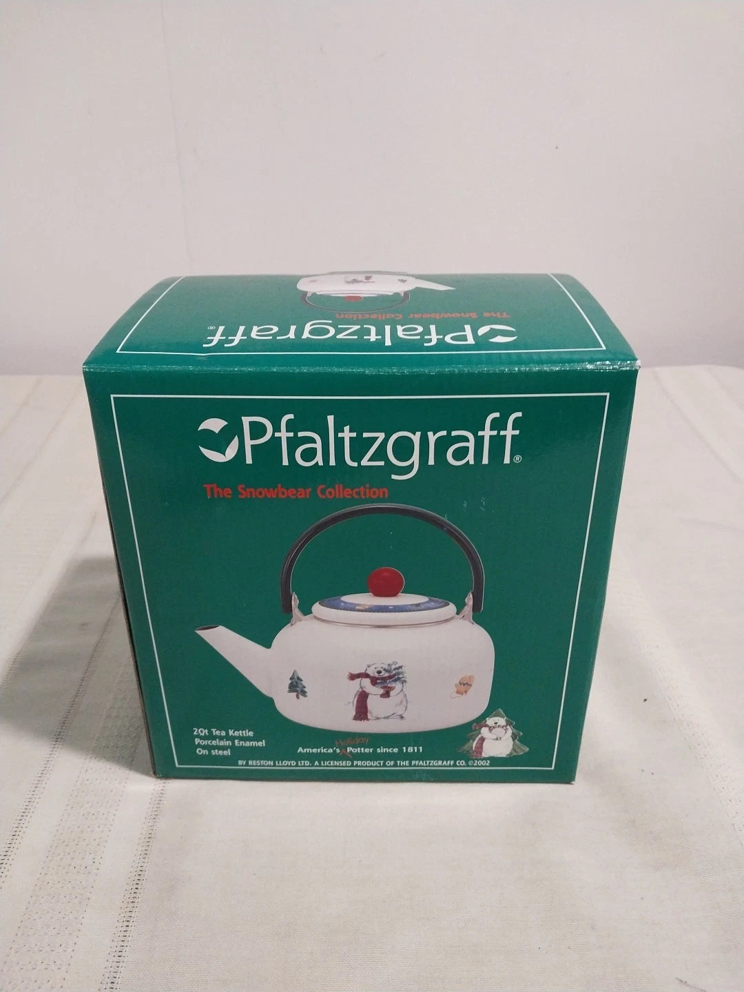 Pfaltzgraff Discontinued Snow Bear Porcelain Enamel Kettle Tea Pot Vintage. New | eBay