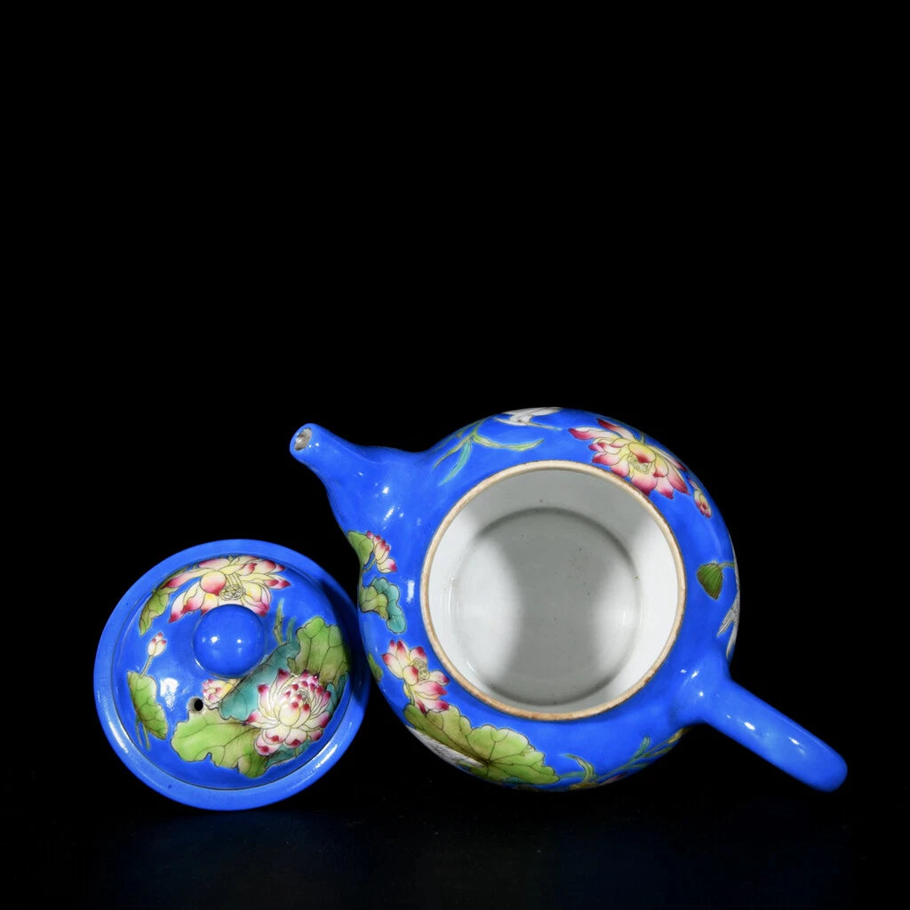 Chinese Enamel Colour Porcelain HandPainted Exquisite Flowers&Birds Teapot 25696 | eBay