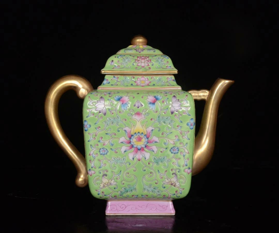 OLD CHINESE COLOUR ENAMEL PORCELAIN TEAPOT YONGZHENG MARKED ST52 | eBay